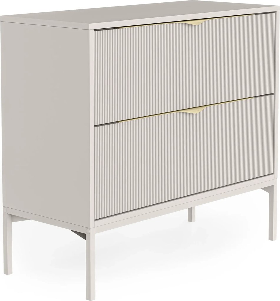 Skříňka pod umyvadlo Livia s deskou 84 cm kašmírová