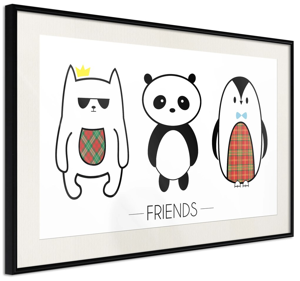 Artgeist Plagát - Friends [Poster] Veľkosť: 30x20, Verzia: Čierny rám