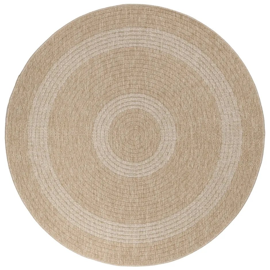 Béžový okrúhly vonkajší koberec ø 160 cm Comilla – Ayyildiz Carpets
