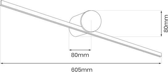 LED kúpeľňové osvetlenie zrkadla ARTIST LED/9W/230V 60 cm IP44 biela