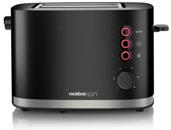 Niceboy ION Cruncher C3 - Hriankovač s dvomi otvormi a rozpekačom 870W/230V čierna