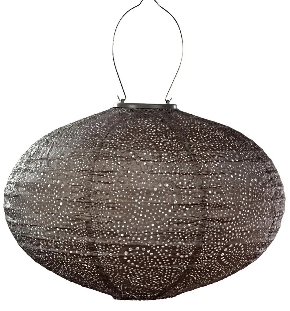 SOLÁRNY LAMPÁŠ OVAL 27X40 CM BÉŽOVÁ