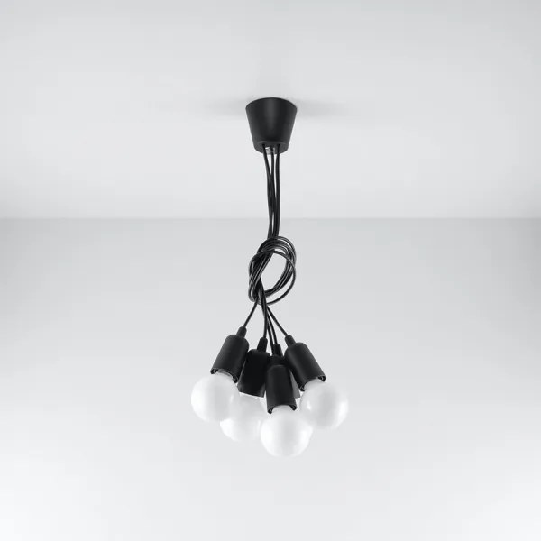 Luster na lanku DIEGO 5xE27/60W/230V