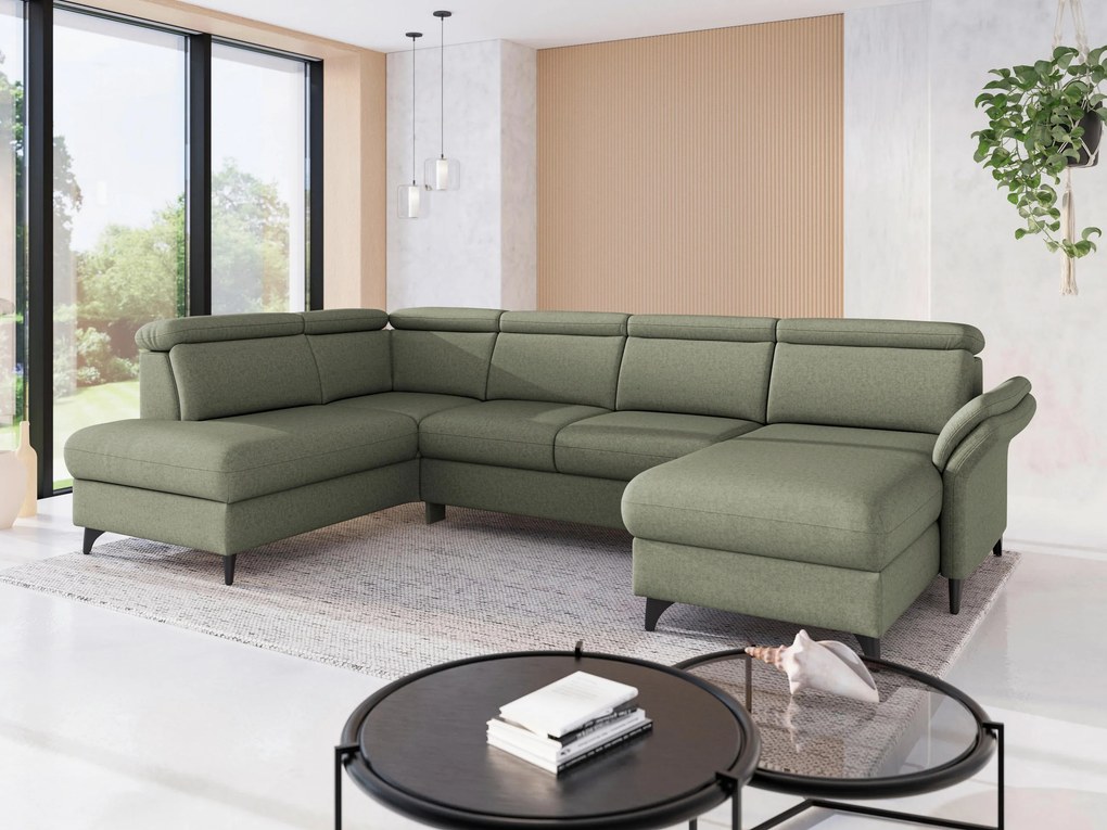 XXXLutz SEDACIA SÚPRAVA, textil, olivovozelená Sit & More - Sedačky - 00014402586J