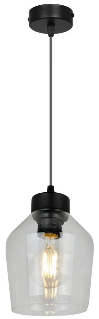 Závesné svietidlo Rijeka 1, 1x sklenené tienidlo (výber z 3 farieb)