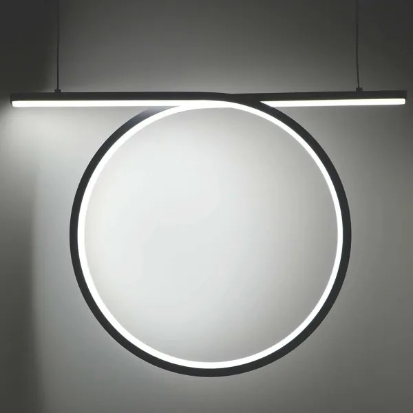 LED luster na lane ODETTA LED/30W/230V 4000K čierny