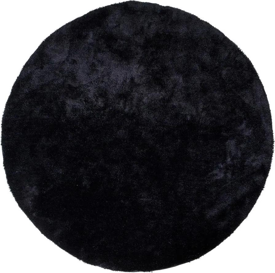 Čierny okrúhly koberec House Nordic Florida, ø 120 cm