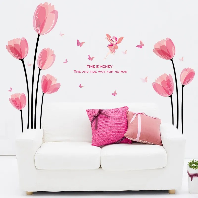 Samolepka na stenu "Tulipány" 152x119cm