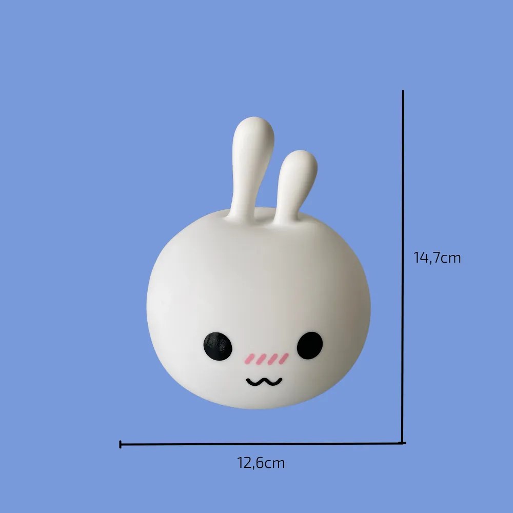 PIPPER | Silikónová detská lampa - zajac