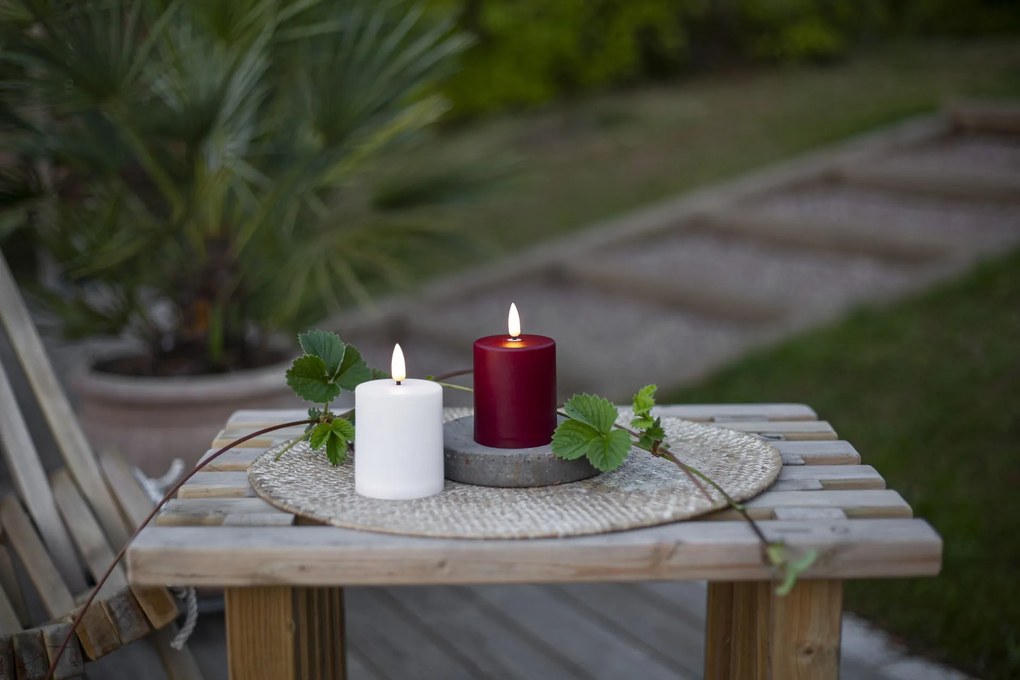 STAR TRADING LED sviečka Flamme Paula White 10 cm