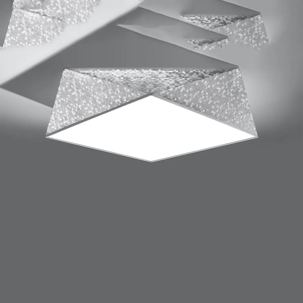 Sollux Lighting Stropné svietidlo HEXA 45 strieborné