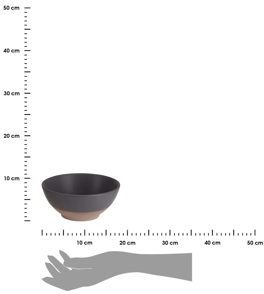 Kameninová miska Clay 350ml hnedá
