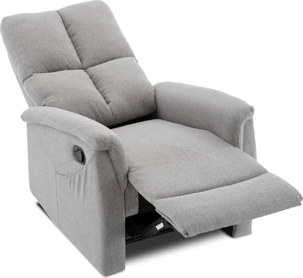 Polohovacie kreslo sivé TV-916 SIL2