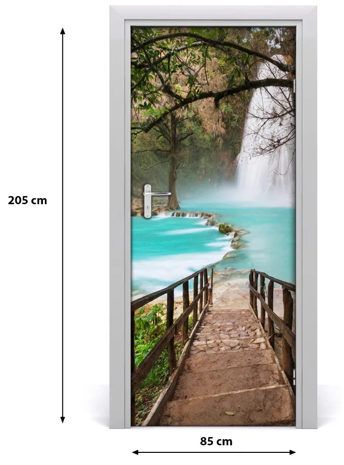 Fototapeta na dvere vodopád Mexiko 85x205 cm