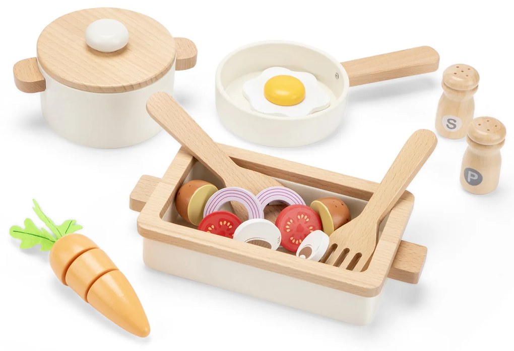 Drevená súprava riadu