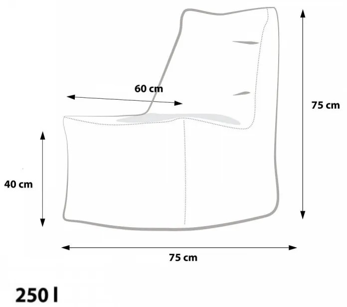 EF8003 Ecopuf Sedací vak ECOPUF - SOLID - OUTDOOR M13