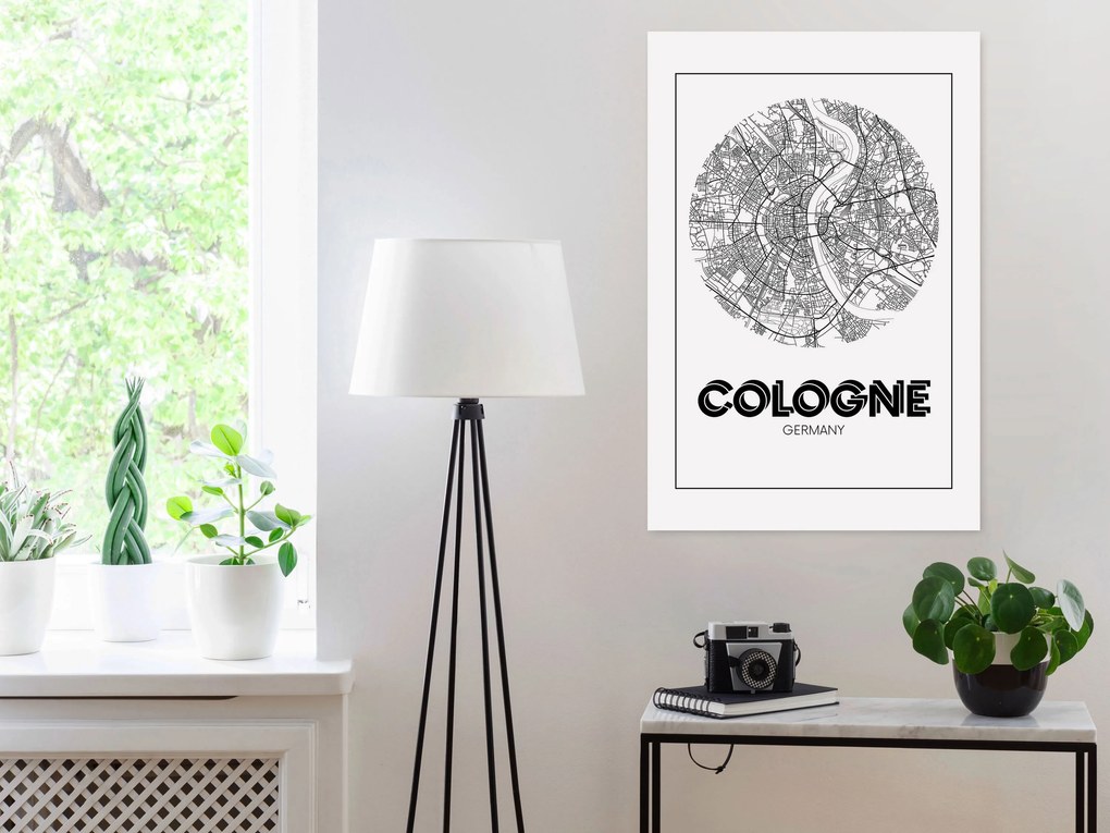 Artgeist Obraz - Retro Cologne (1 Part) Vertical Veľkosť: 80x120, Verzia: Premium Print