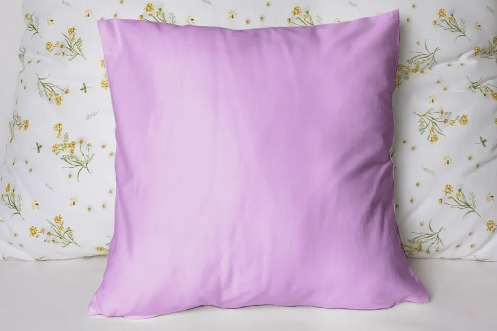 Polášek Jednofarebná obliečka na vankúš Jersey - Tmavošedá | 50 x 50 cm