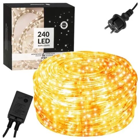 Bestent Svetelná reťaz - svetelný had 20m 480 LED 8 programov Teplá biela