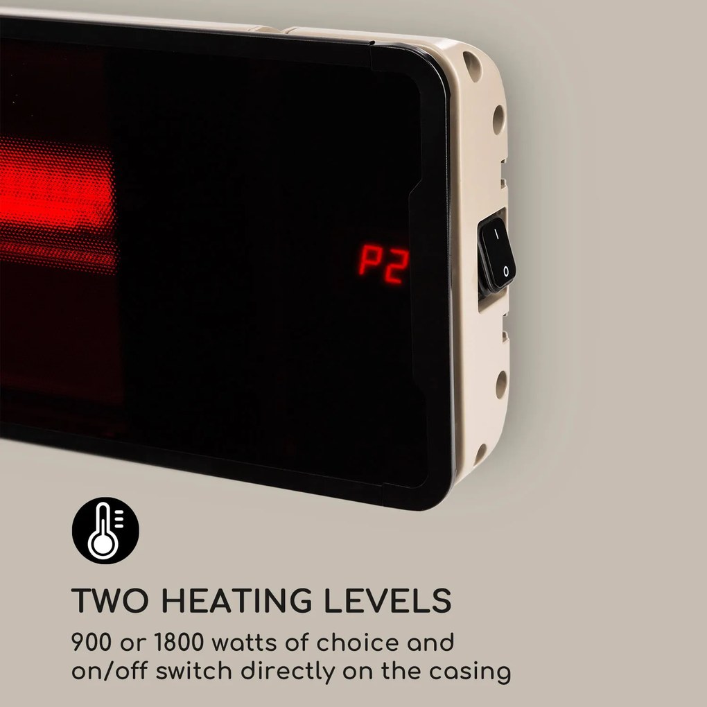 Blumfeldt Phantom, ohrievač, 900/1800 W, hliník, diaľkové ovládanie, sivý