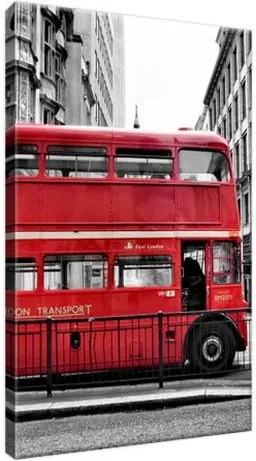 Obraz na plátne Červený londýnsky autobus 20x30cm 1524A_1S