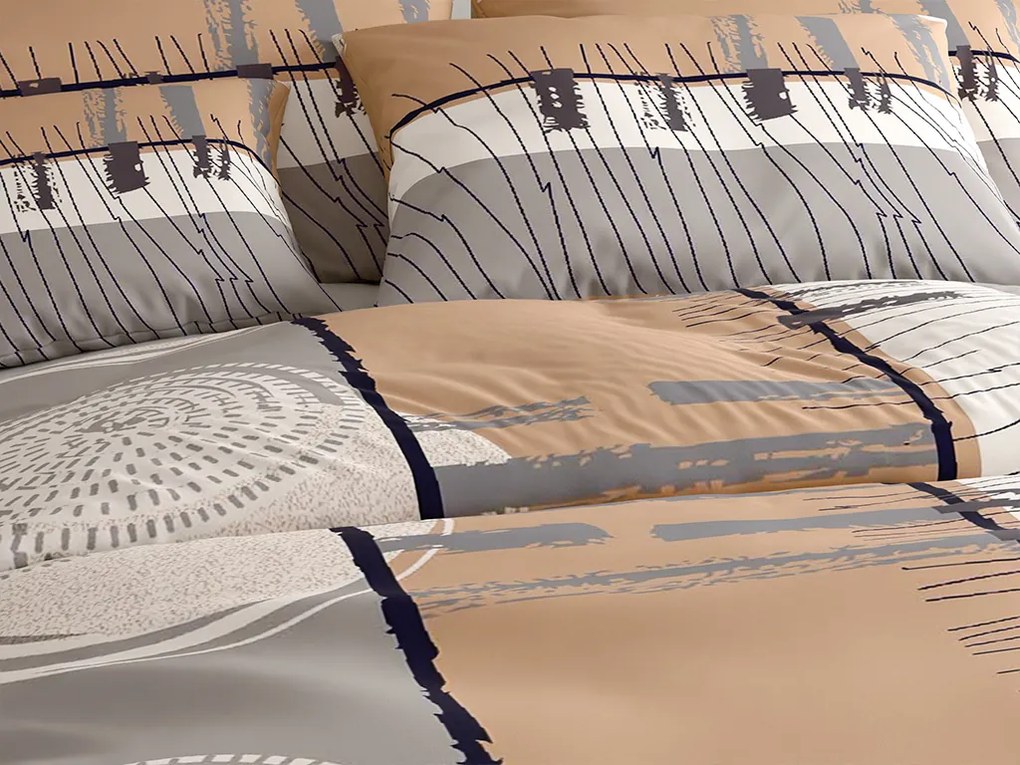 Bavlnené obliečky PINIA sivé Rozmer obliečky: 70 x 90 cm | 140 x 200 cm