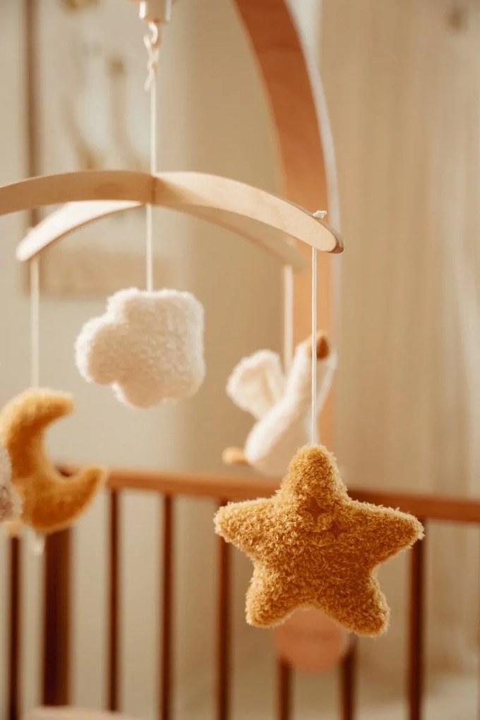 Hudobný kolotoč drevený Newborn Naturals