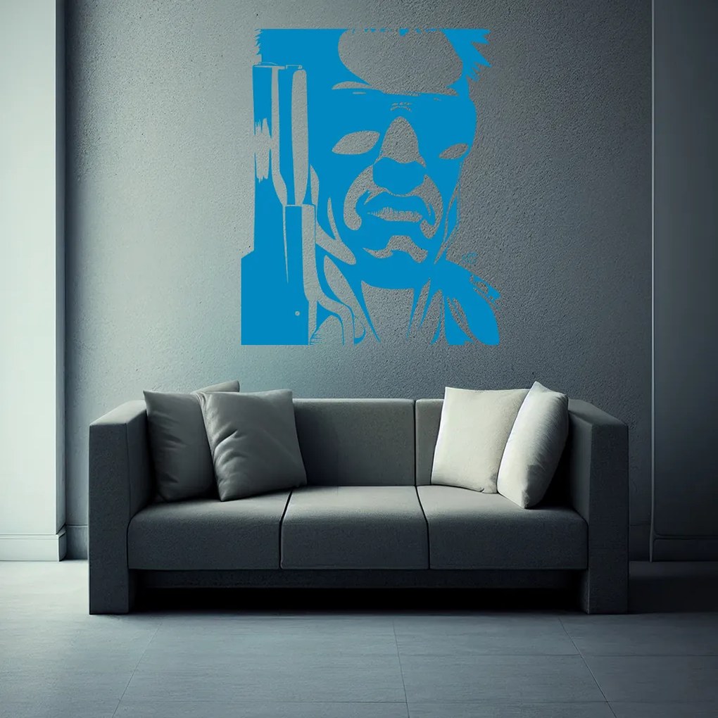 Veselá Stena Samolepka Terminátor Farba: oranžová, Veľkosť: 100 x 82 cm