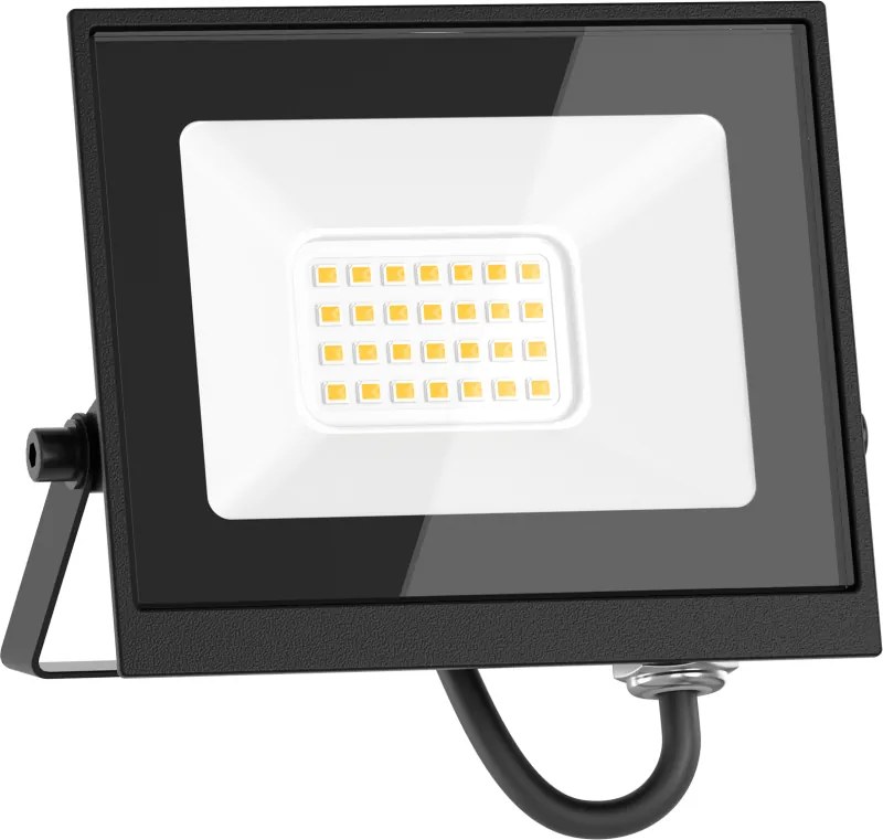 Mexen Luxpro LED reflektor, 20W, studená - 6500K, 1800 lm, čierna - L230-020-65-70