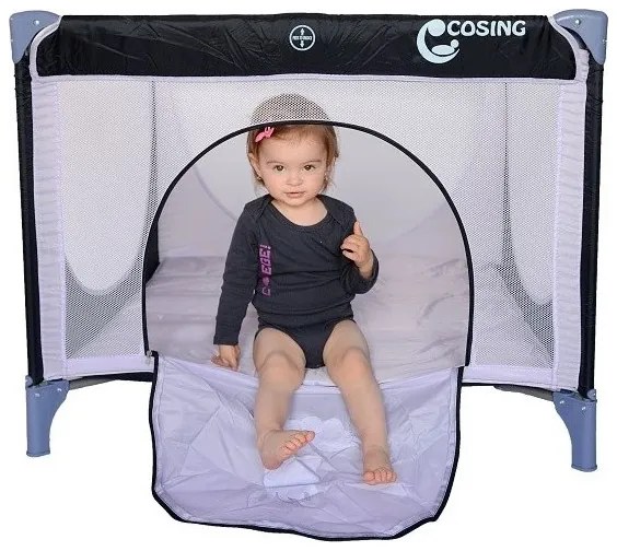 COSING - Detská ohrádka EMA Zebra šedá