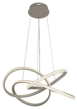 Stmievateľný LED luster na lane, 95 W, 230 V, 3000–6500 K, Ø 57 cm + diaľkový ovládač