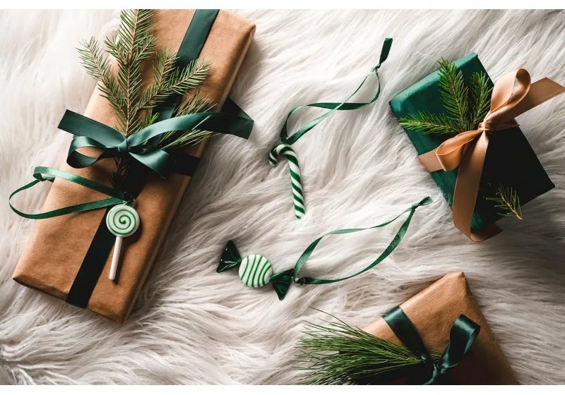 Vianočné ozdoby Sweets 3ks, zelené