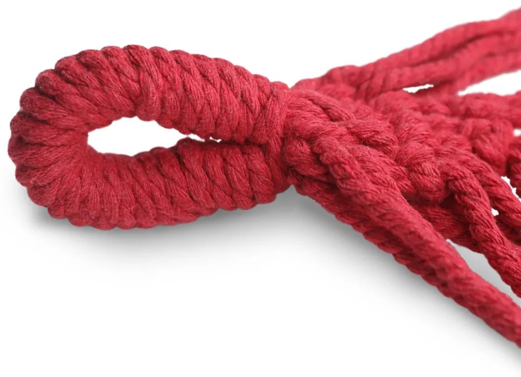 Červená hojdacia sieť LAZARA 240x150 cm