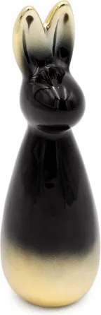 Veľkonočná dekorácia FIG 199 I čierna / zlatá (2 ks)