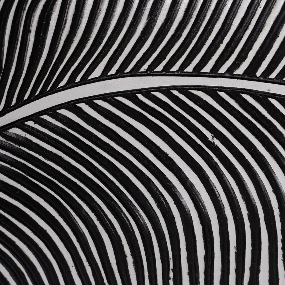 Dekoratívna tácka z polyresínu 16x37 cm B&W – Ixia