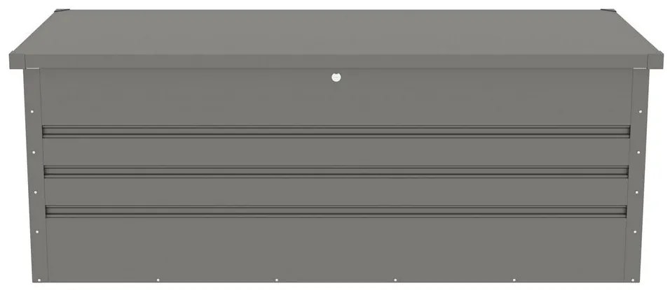 G21 Záhradný box Denver 560 L, metalický šedý plechový PE63900852