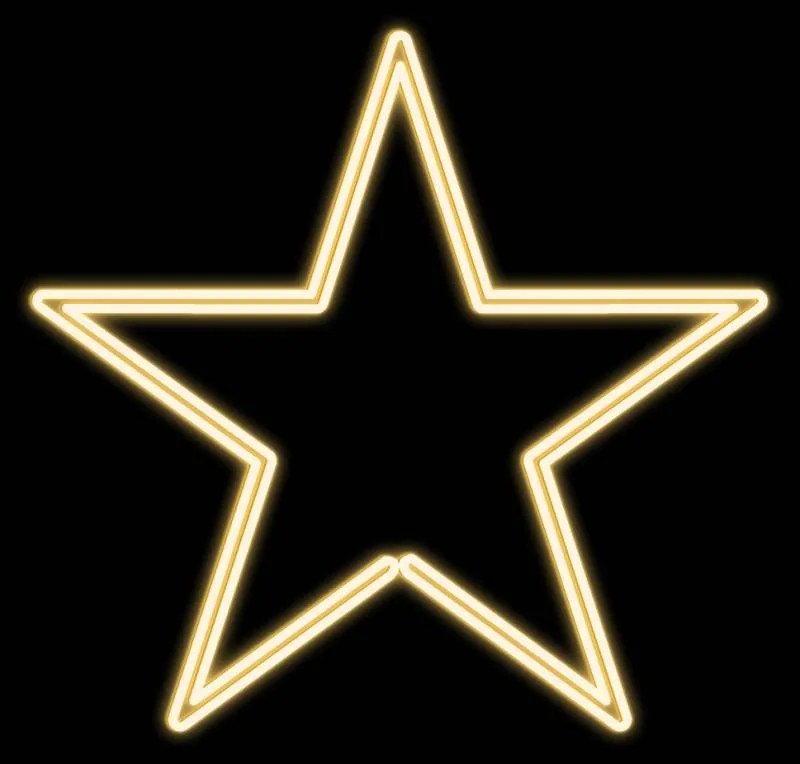 DECOLED LED světelná hvězda I, závěsná, pr. 74 cm, teple bílá