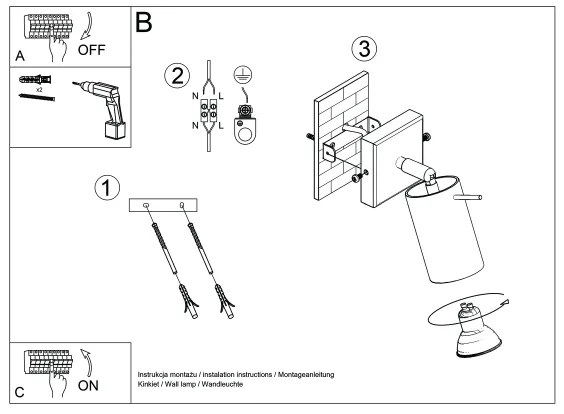 Sollux SL.1506 - Nástenné bodové svietidlo RING 1xGU10/10W/230V červená