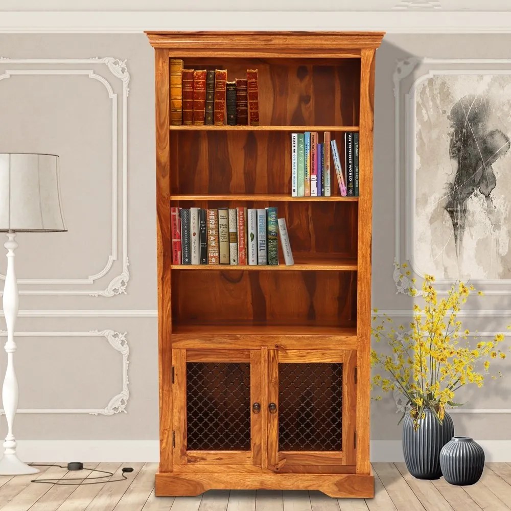 furniture-nabytek.cz - Knihovna na knihy 100x45x200 z masivu palisandr