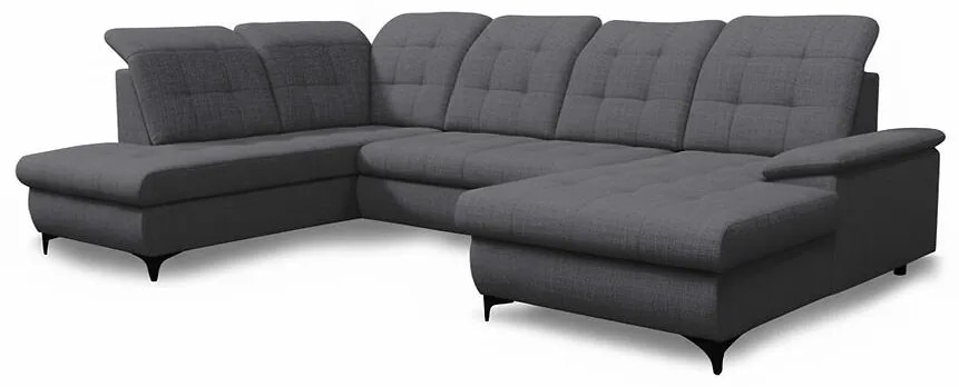 Rohová sedacia súprava Negro Barrel 97 pravý