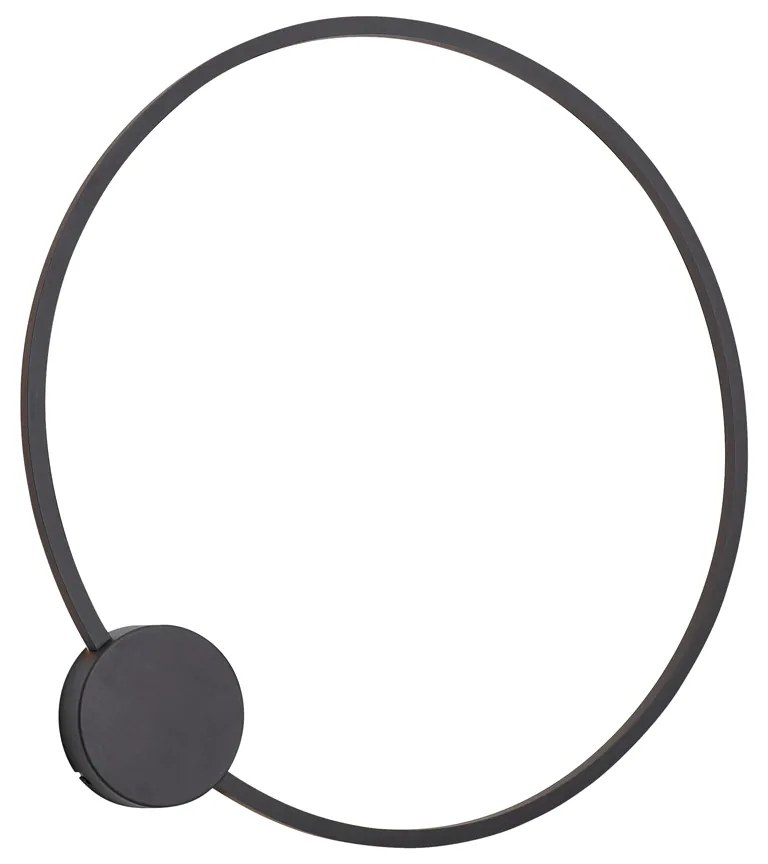 Dizajnová nástenná lampa čierna 67 cm vrátane LED 3-stupňovo stmievateľná - Anello