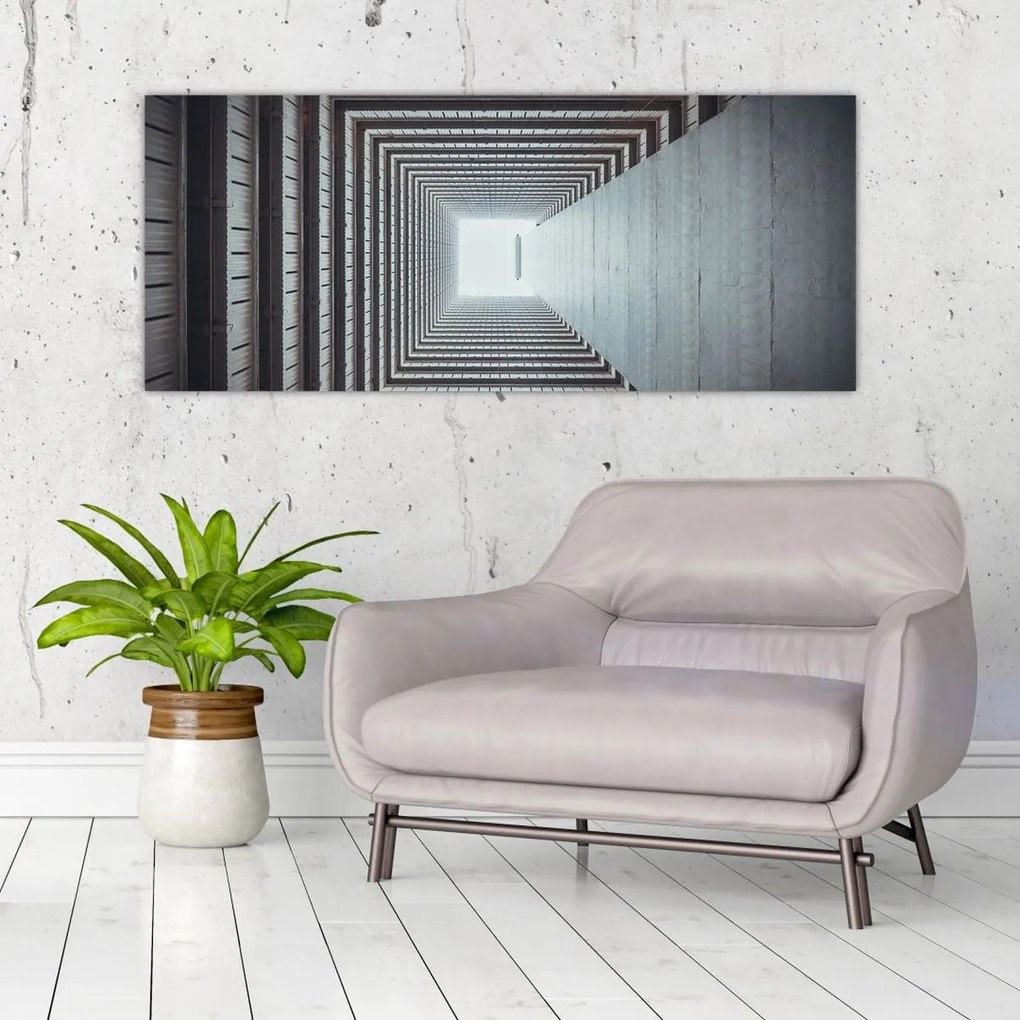 Obraz - Pohľad zvnútra budovy (120x50 cm)