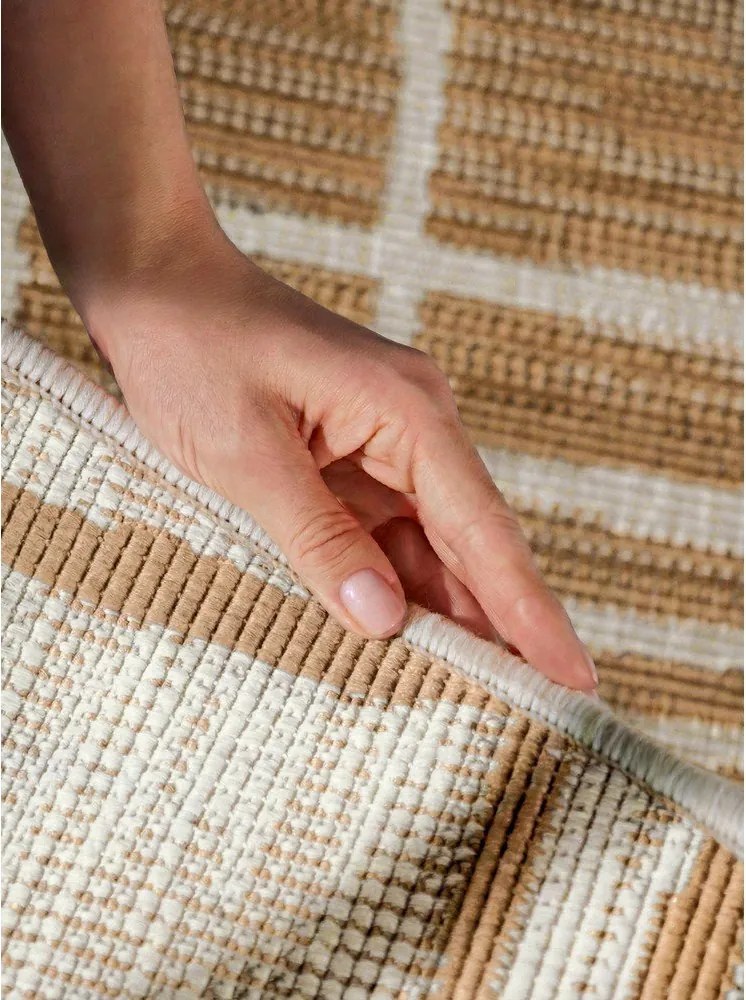 Krémový/v prírodnej farbe okrúhly vnútorný a vonkajší koberec ø 200 cm Haringey Crouch – Ted Baker