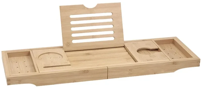 Mexen Bamboo polica na vaňu 70-105 cm, bambus natural - 701170-00