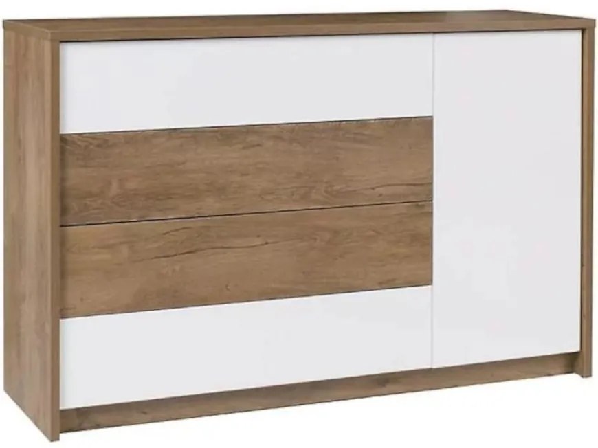 Komoda Latika dub burgund/biela