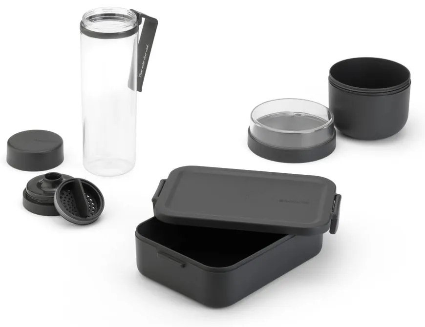 Desiatové boxy v súprave s fľašou 3 ks Make & Take – Brabantia