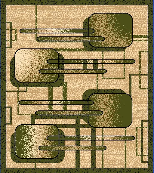 TA Koberec A403A Z_GREEN ATLAS PP BLX Rozmer: 130x190 cm