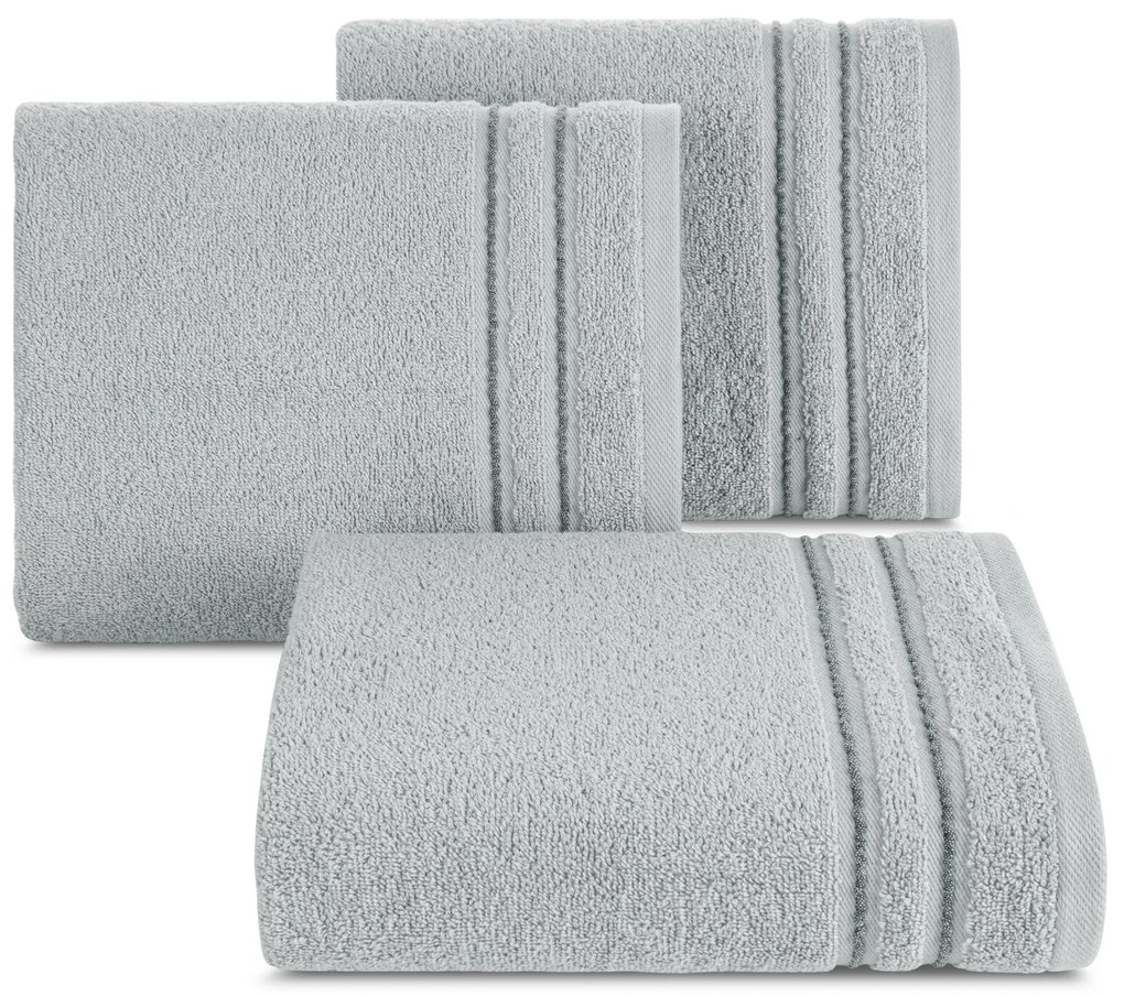 BAVLNENÝ UTERÁK EMINA 30X50 CM STRIEBORNÁ