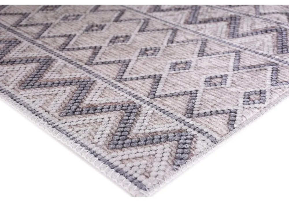 Sivý prateľný koberec 120x180 cm Zig Zag – Vitaus