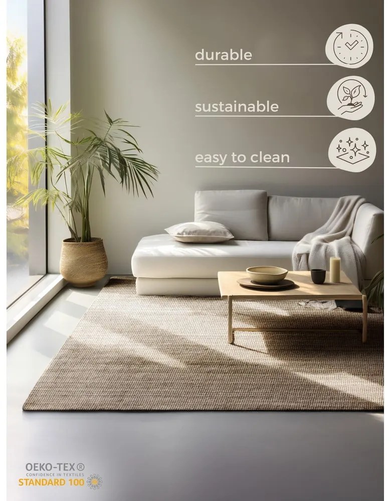 Béžový jutový koberec 60x90 cm Bouclé – Hanse Home